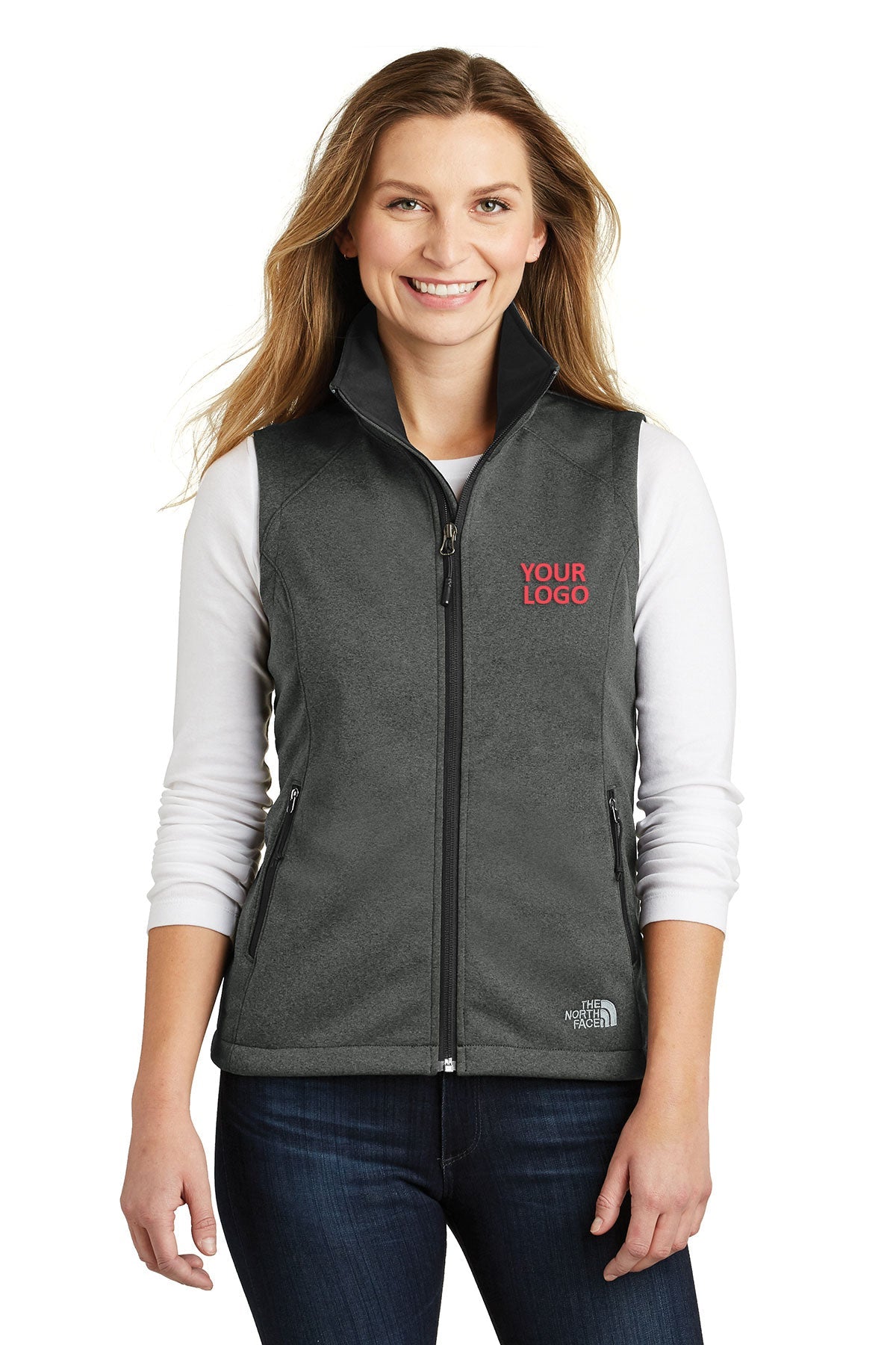 North Face Ladies Ridgewall Soft Shell Vest TNF Dark Grey Heather [Schier]