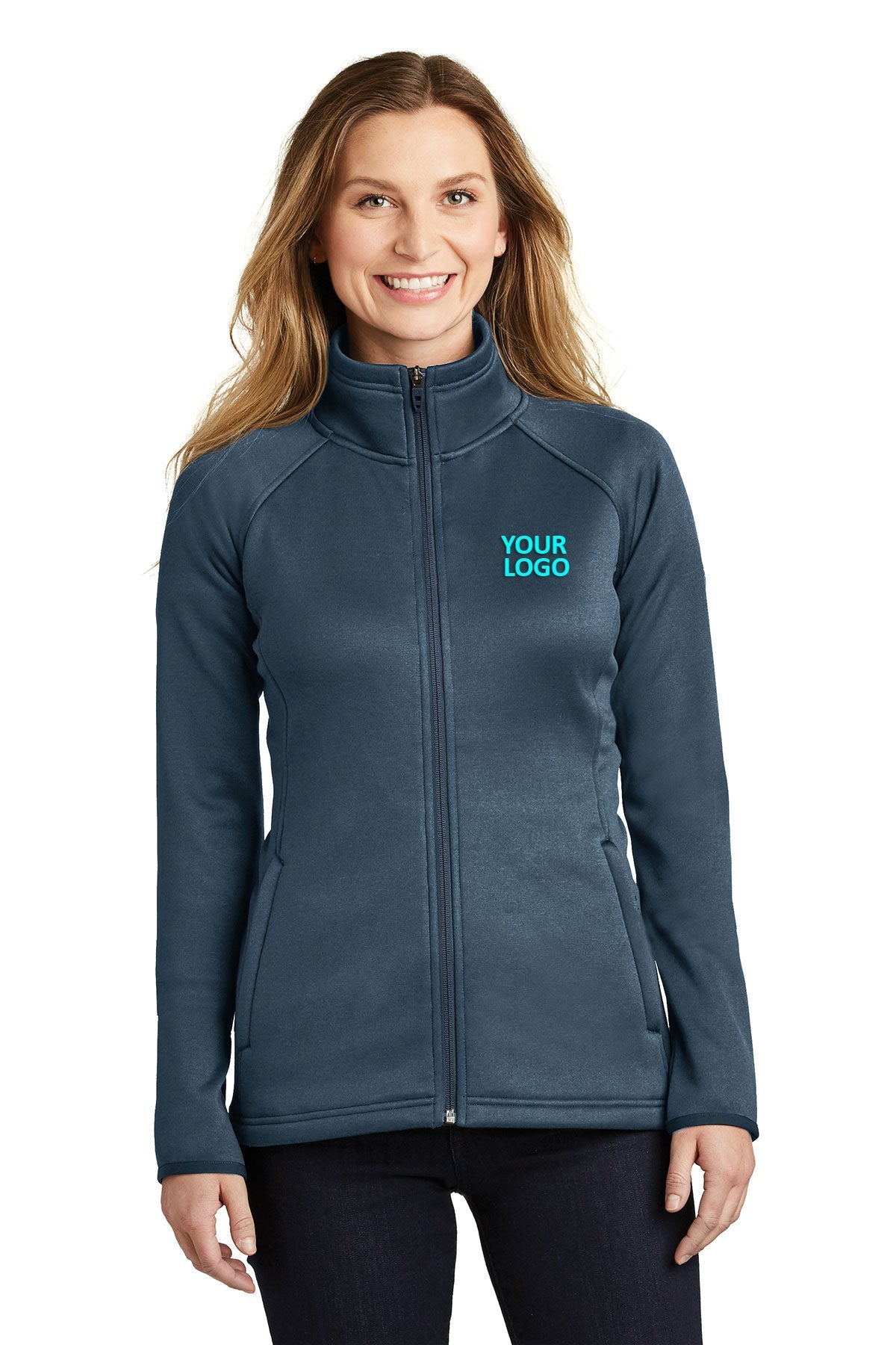 The North Face Urban Navy Heather NF0A3LHA business jackets with logo