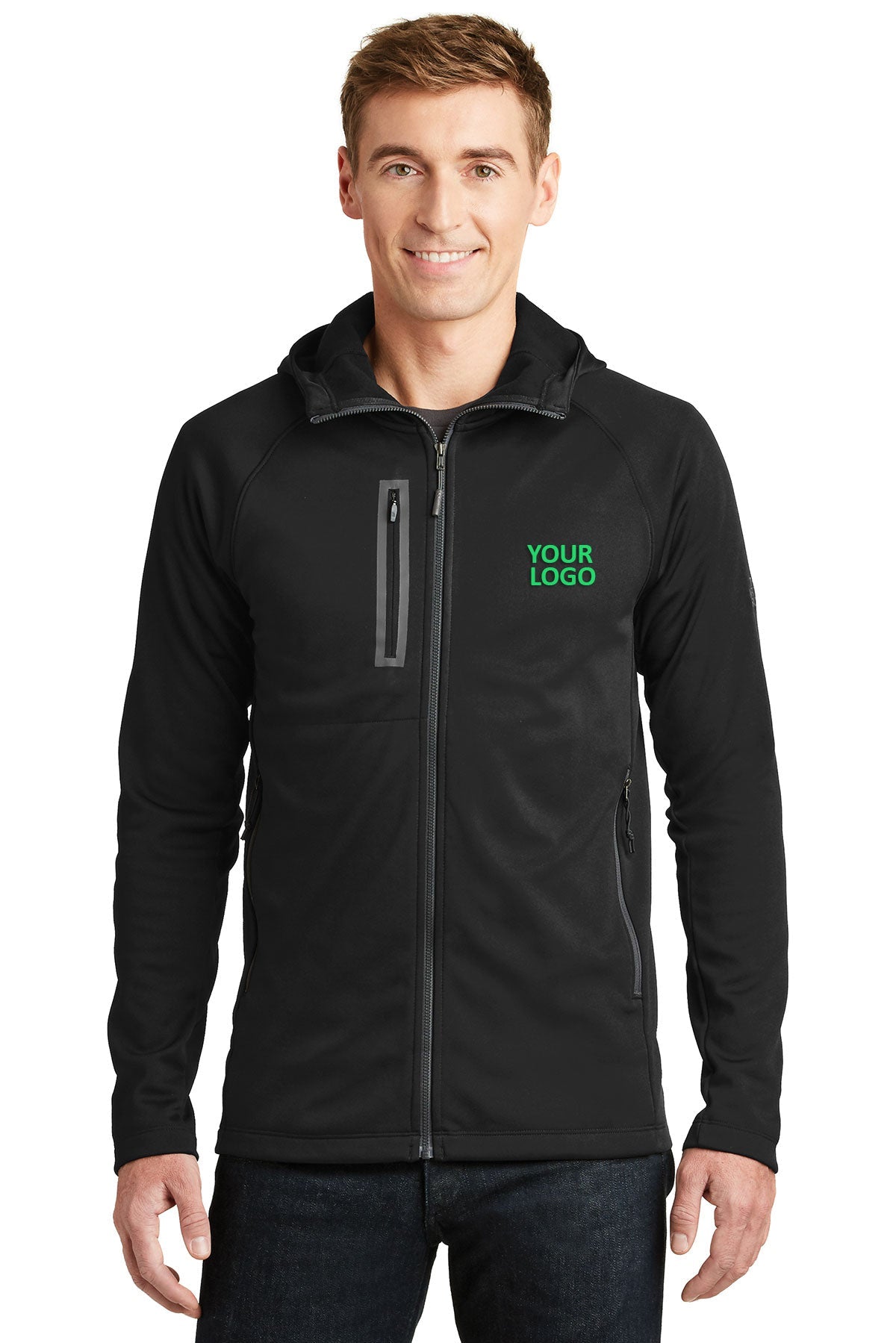 The North Face TNF Black NF0A3LHH promotional jackets company logo