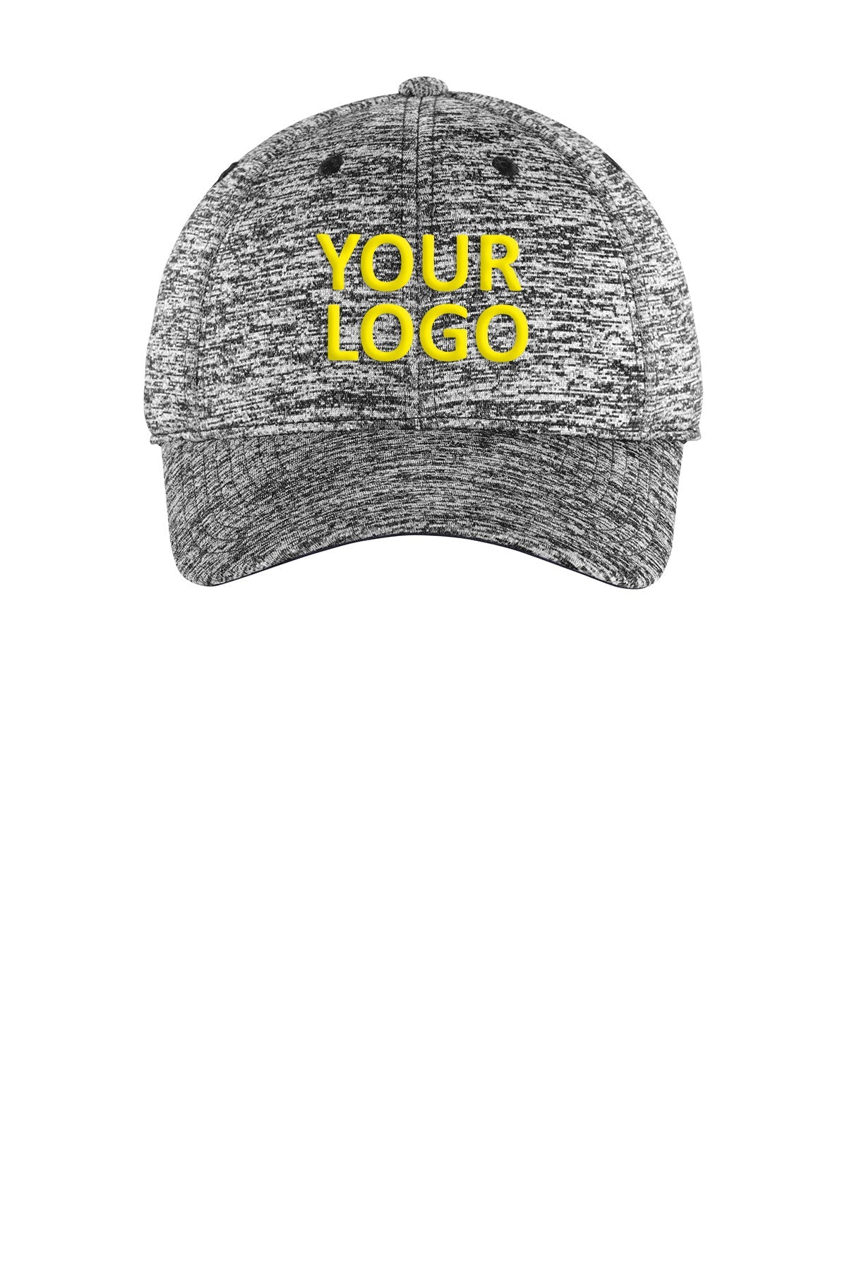 sport tek posicharge electric heather cap black electric