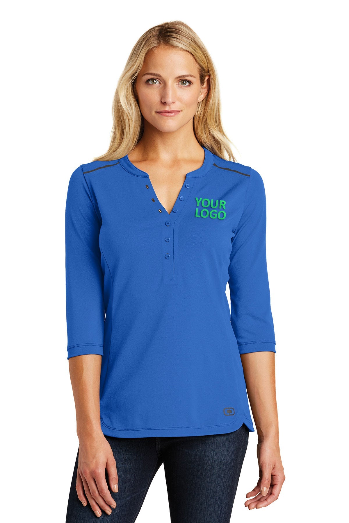 OGIO Optic Blue LOG132 polo shirts company logos
