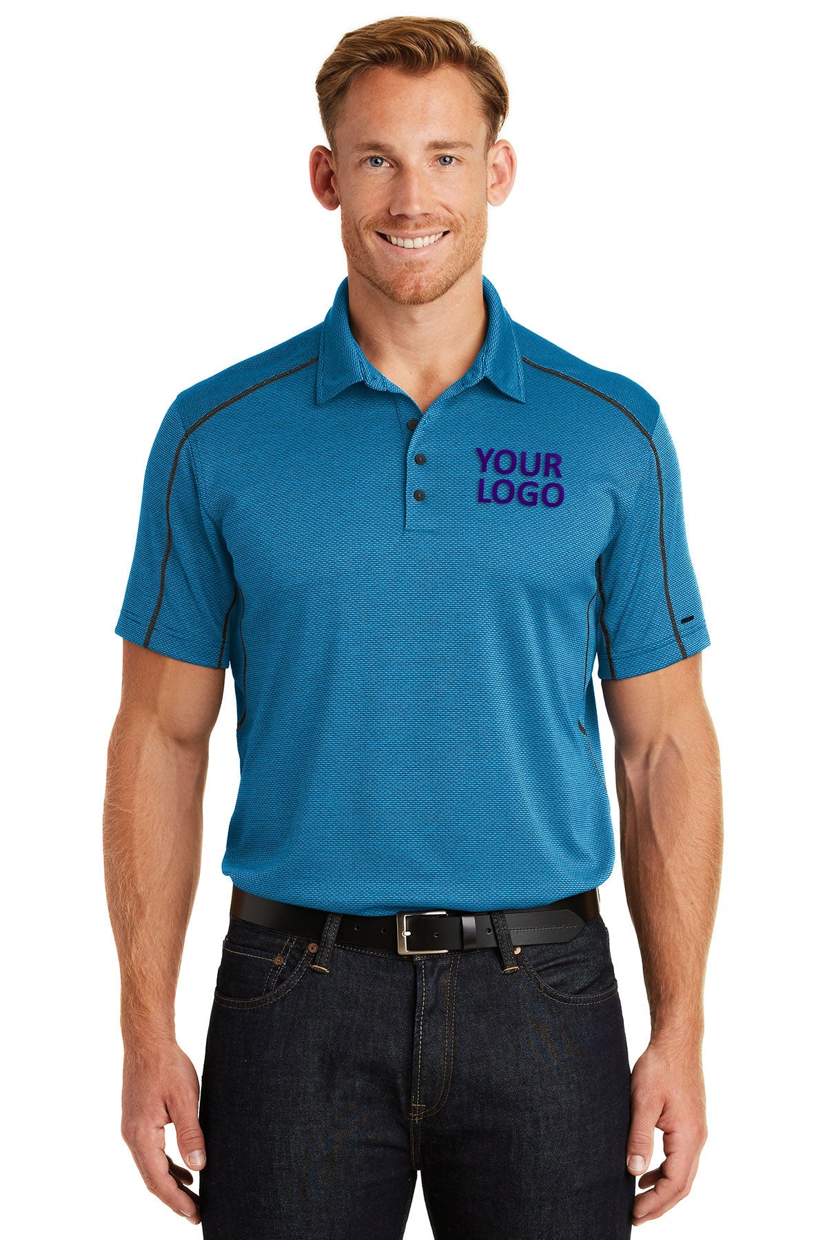 OGIO Orbit Customized Polos, Bolt Blue/ Blacktop