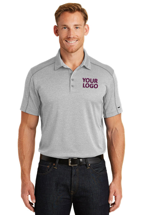 OGIO Ladies Orbit Customized Henleys, Rogue Grey/ White