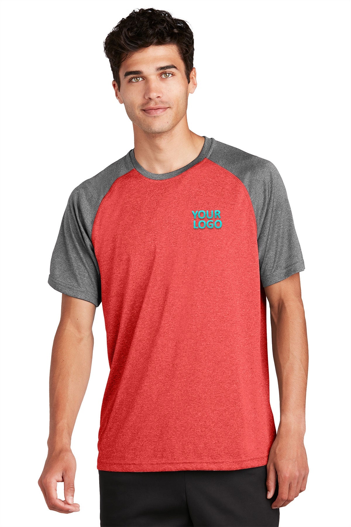 Sport-Tek Heather-On-Heather Contender Tee