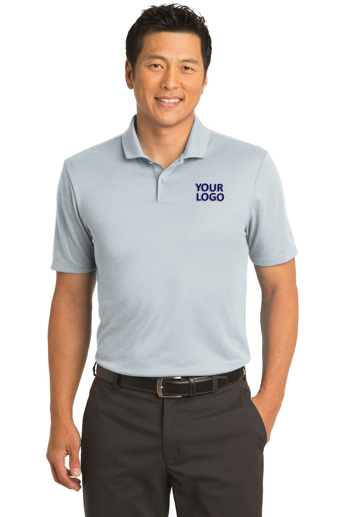 Nike Dri-FIT Prime Customized Polos, Wolf Grey [St Louis Music]