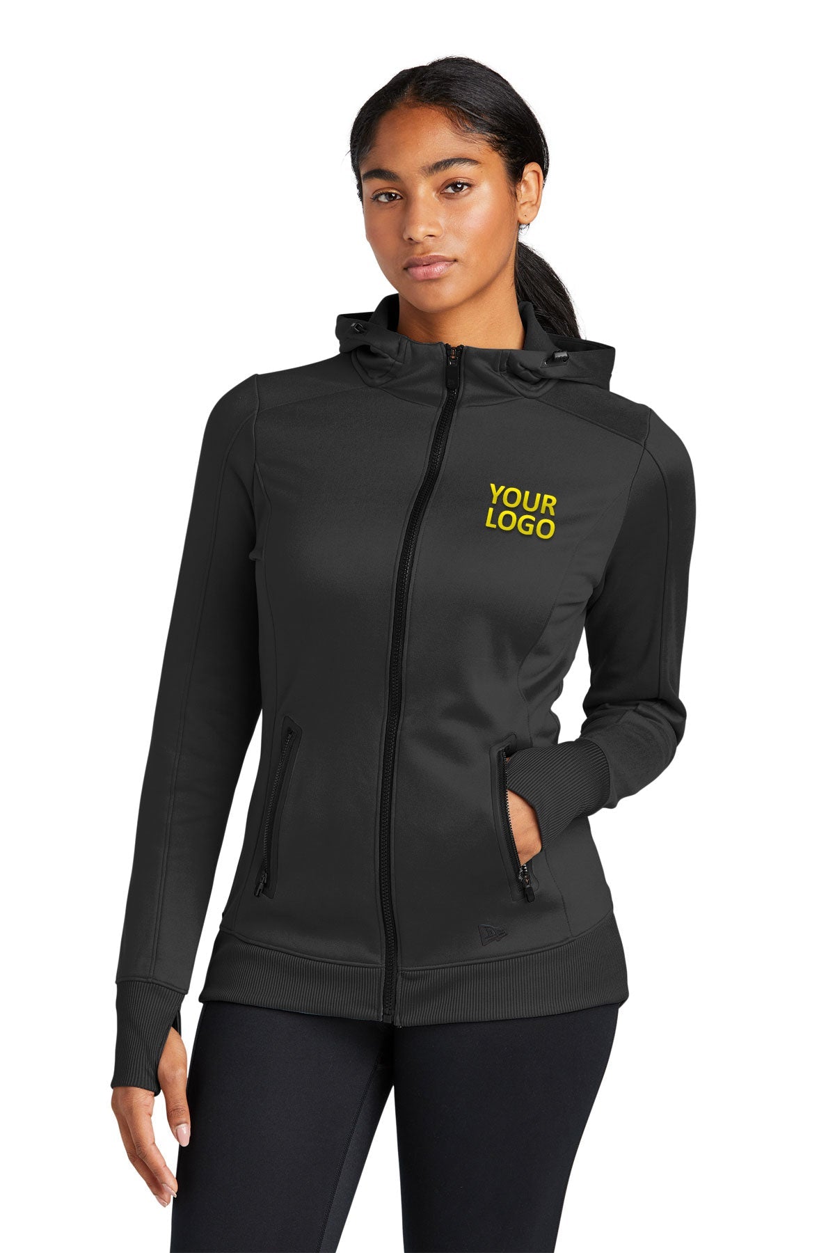 New Era LNEA522 Black business sweatshirts with logo