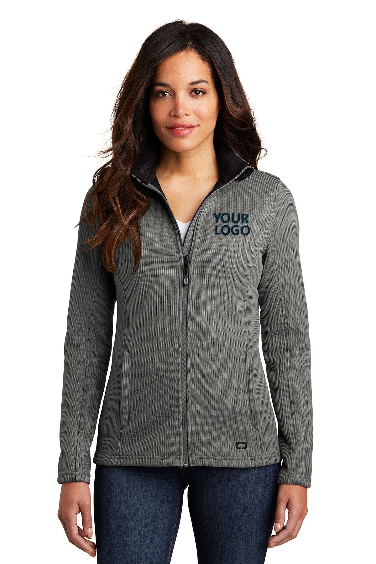 OGIO Gear Grey LOG727 promotional jackets company logo