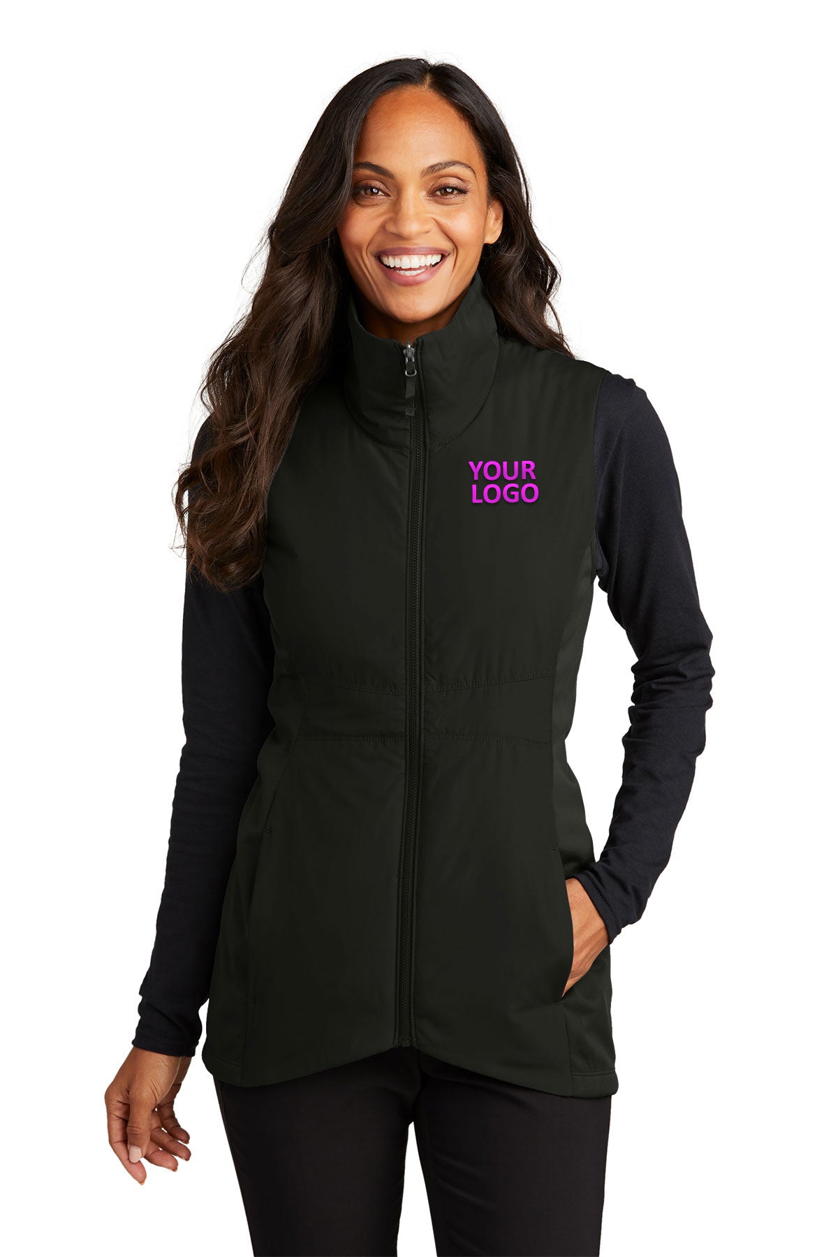 Port Authority Deep Black L903 business logo jackets