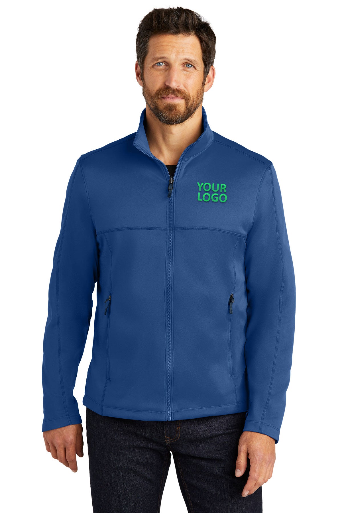Port Authority Night Sky Blue F904 embroidered jackets for business