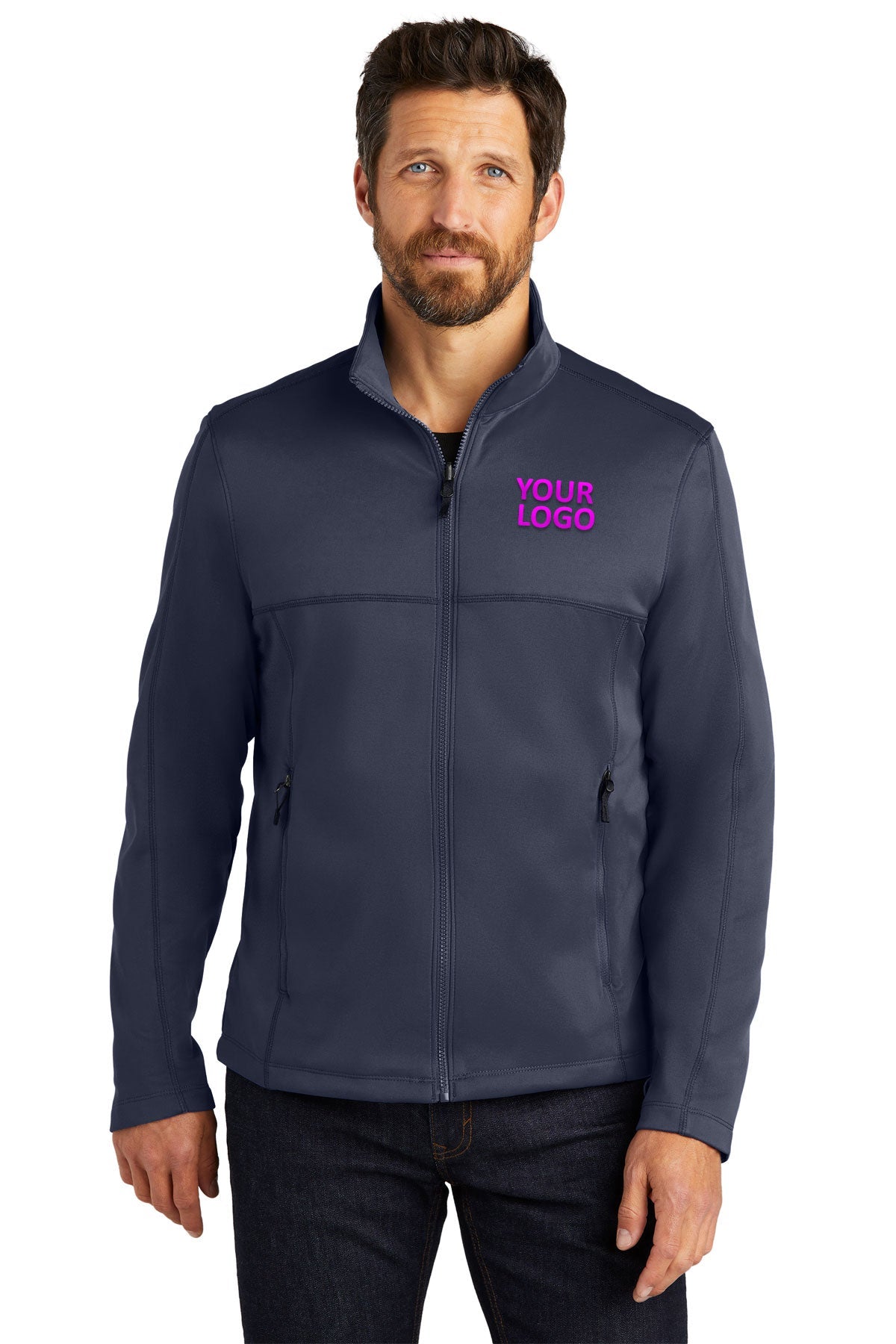 Port Authority River Blue F904 embroidered jackets for business