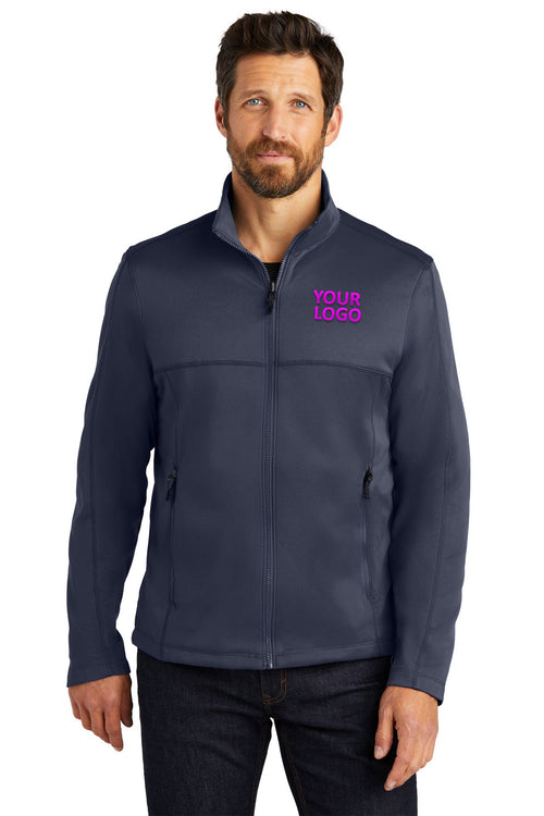 Port Authority Ladies Collective Customized Smooth Fleece Customized Jackets, Red Pepper
