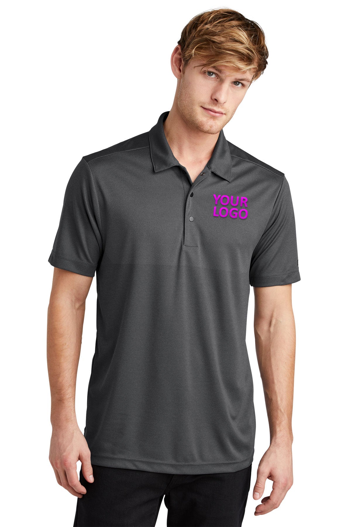 OGIO Diesel Grey Heather OG137 embroidered polo shirts custom