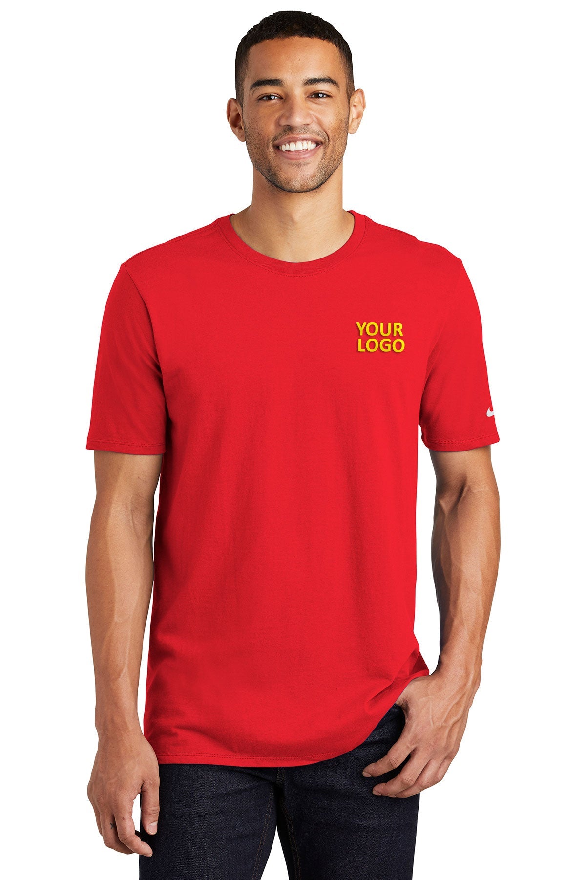 nike core cotton tee nkbq5233 university red
