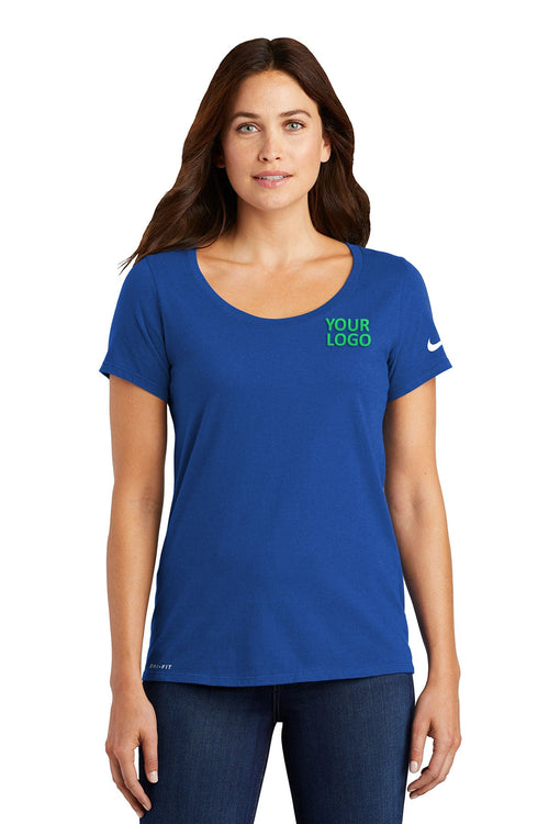 Nike Dri-FIT Long Sleeve Custom Tees, Rush Blue