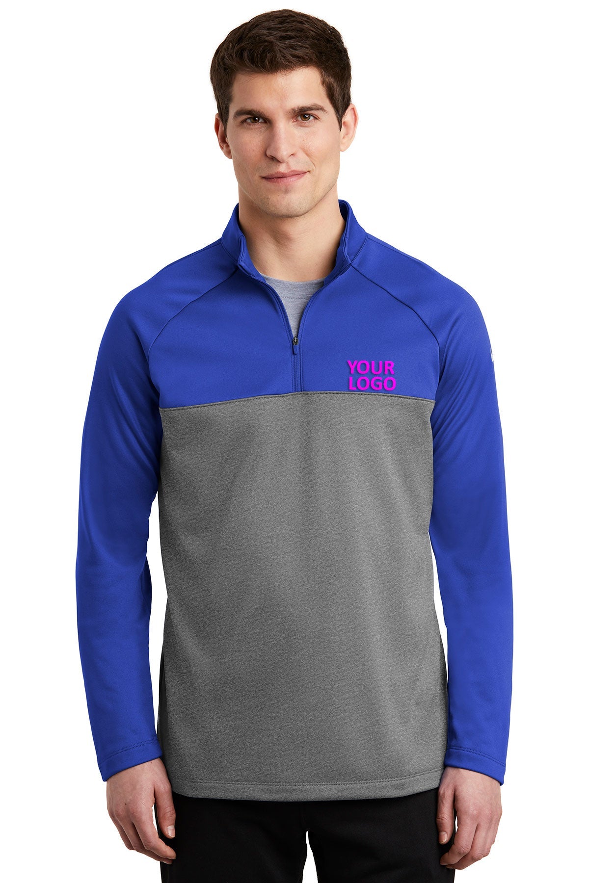 Nike Game Royal/ Dark Grey Heather NKAH6254 custom printed sweatshirts