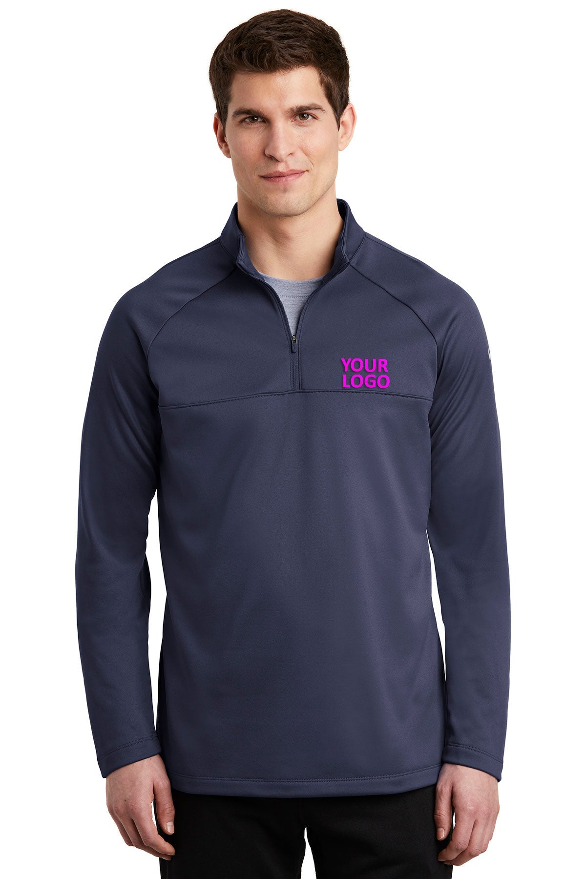 Nike ThermaFIT Custom Fleece Quarter Zips, Midnight Navy