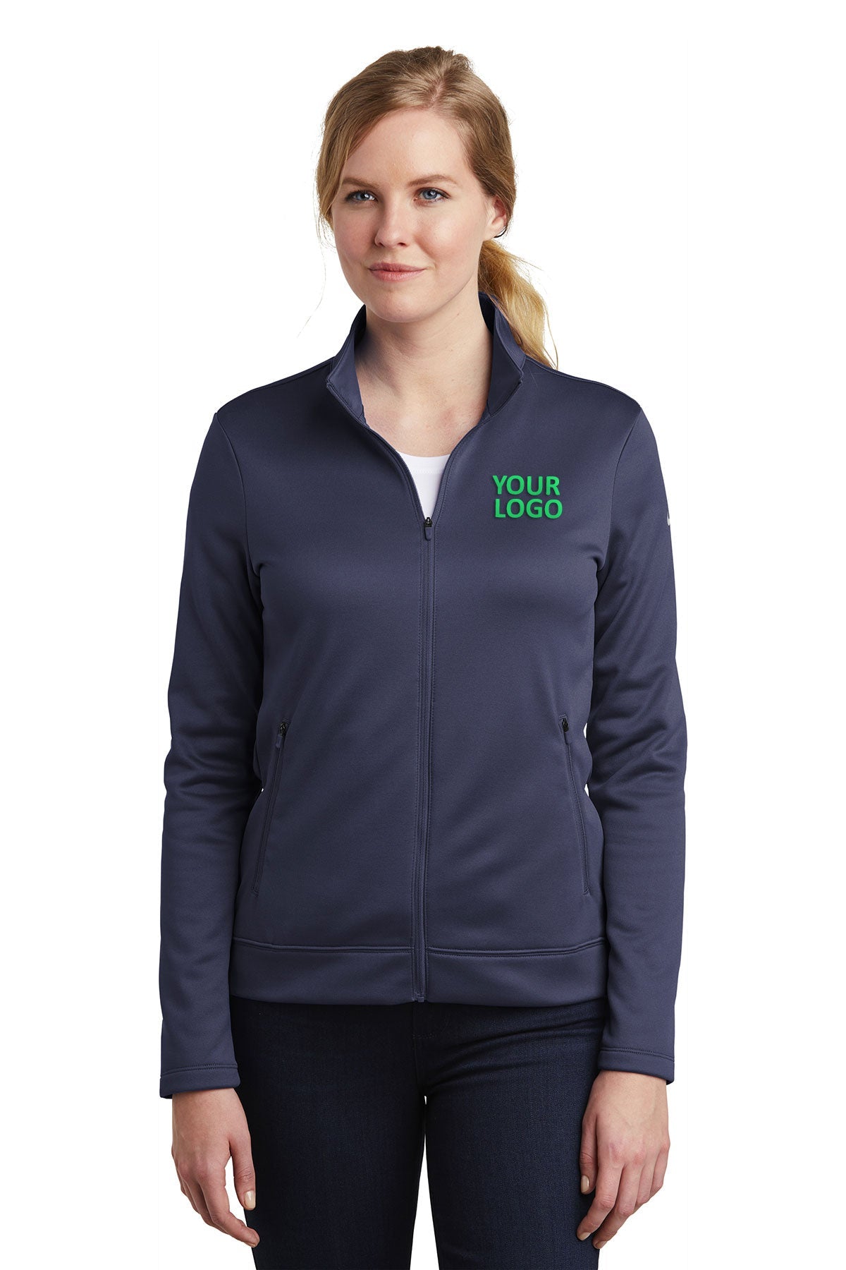 Nike Midnight Navy NKAH6260 embroidered jackets for business