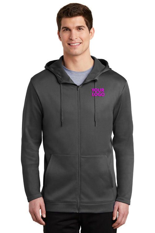 Nike Ladies ThermaFIT Customized Zip Hoodies, Anthracite