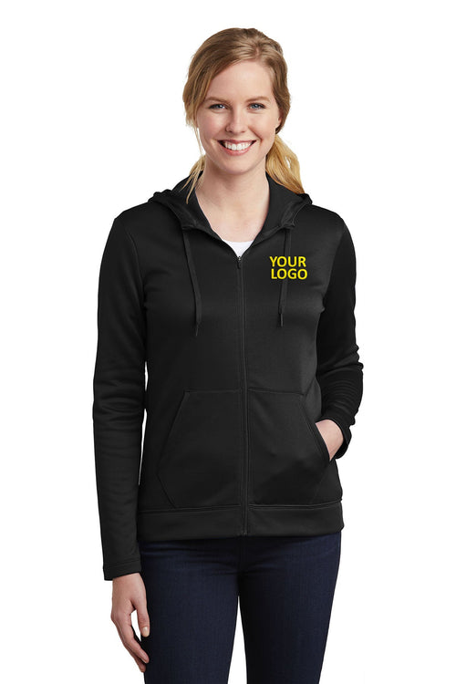 Nike ThermaFIT Customized Zip Hoodies, Black