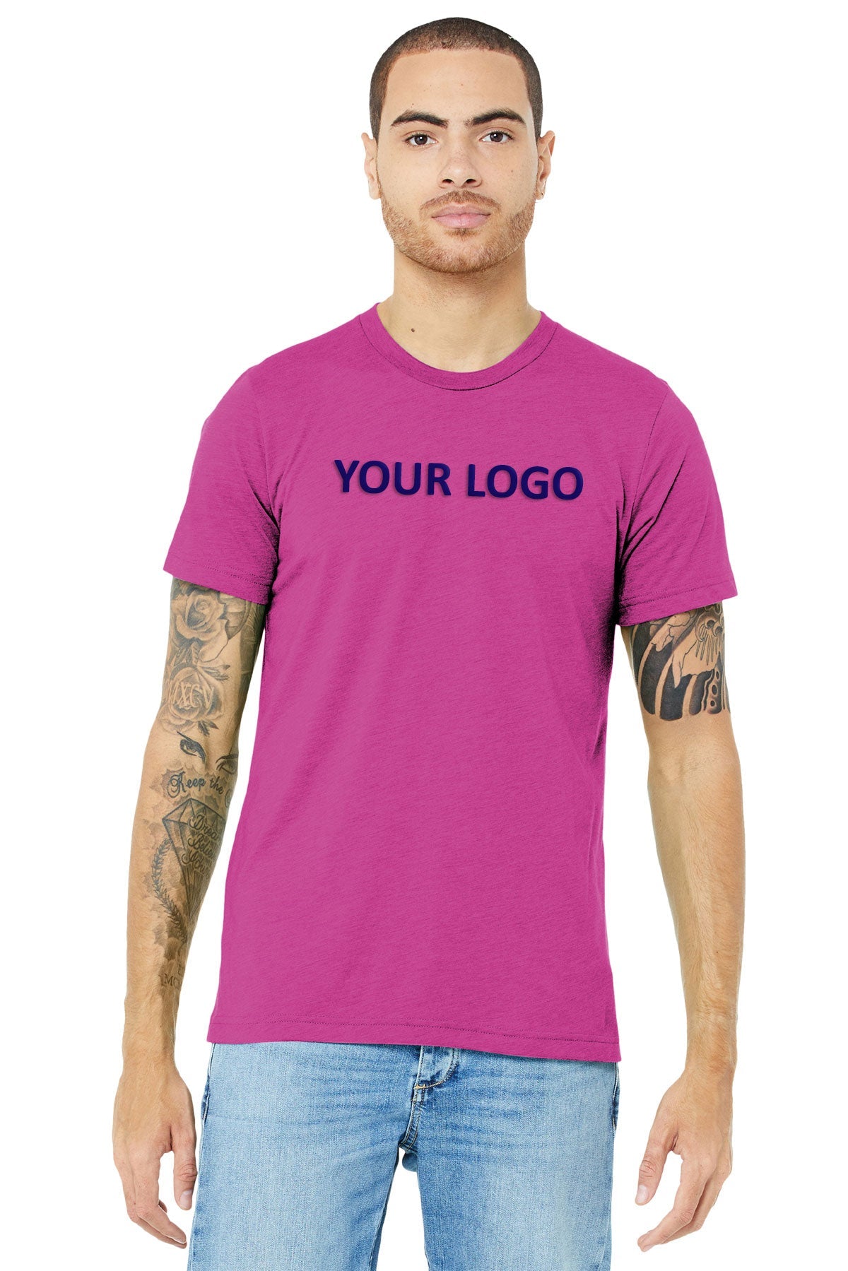 Bella Canvas Unisex Triblend T-Shirt, Berry [Gershman Mortgage]
