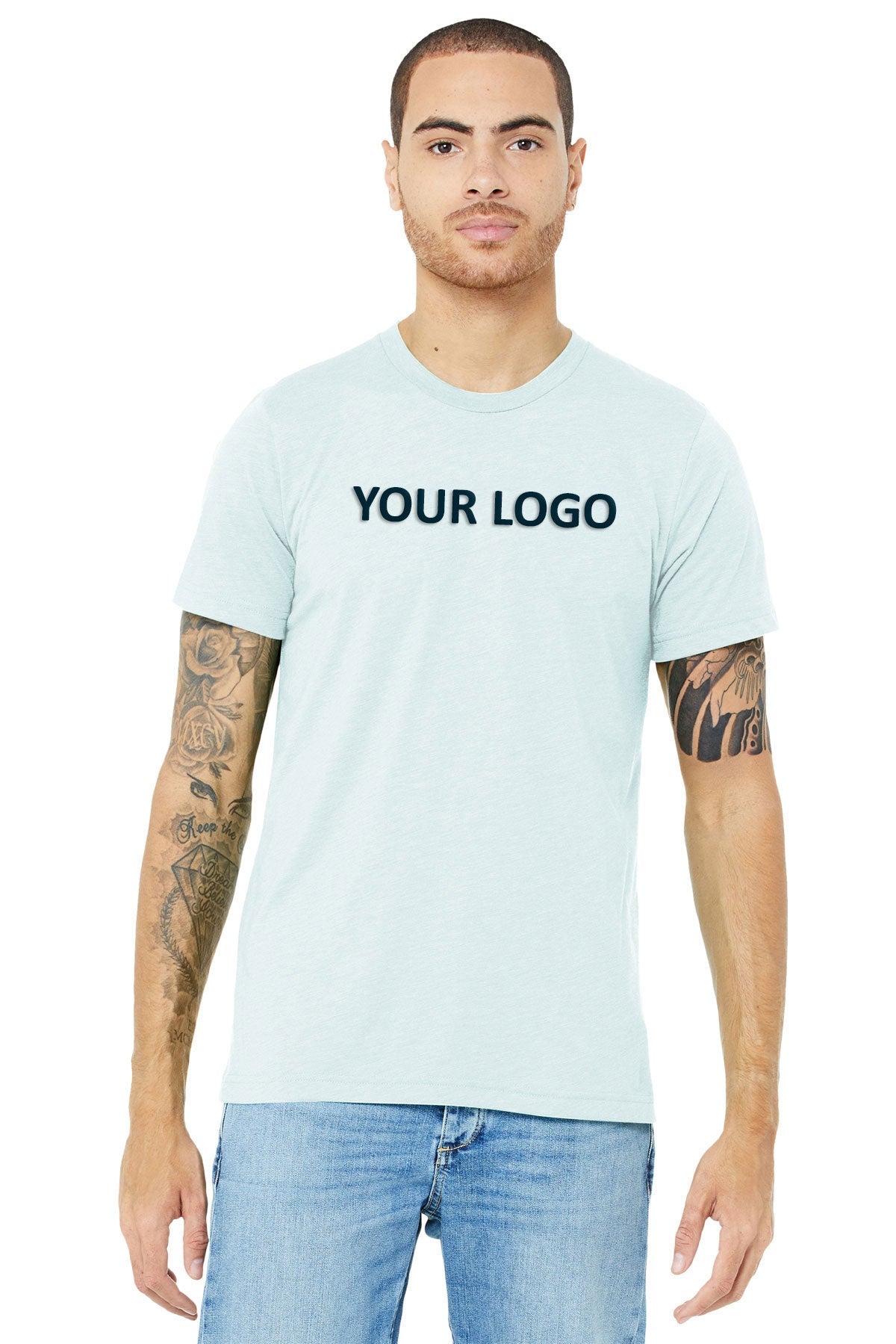 Bella Canvas Unisex Triblend T-Shirt, Ice Blue