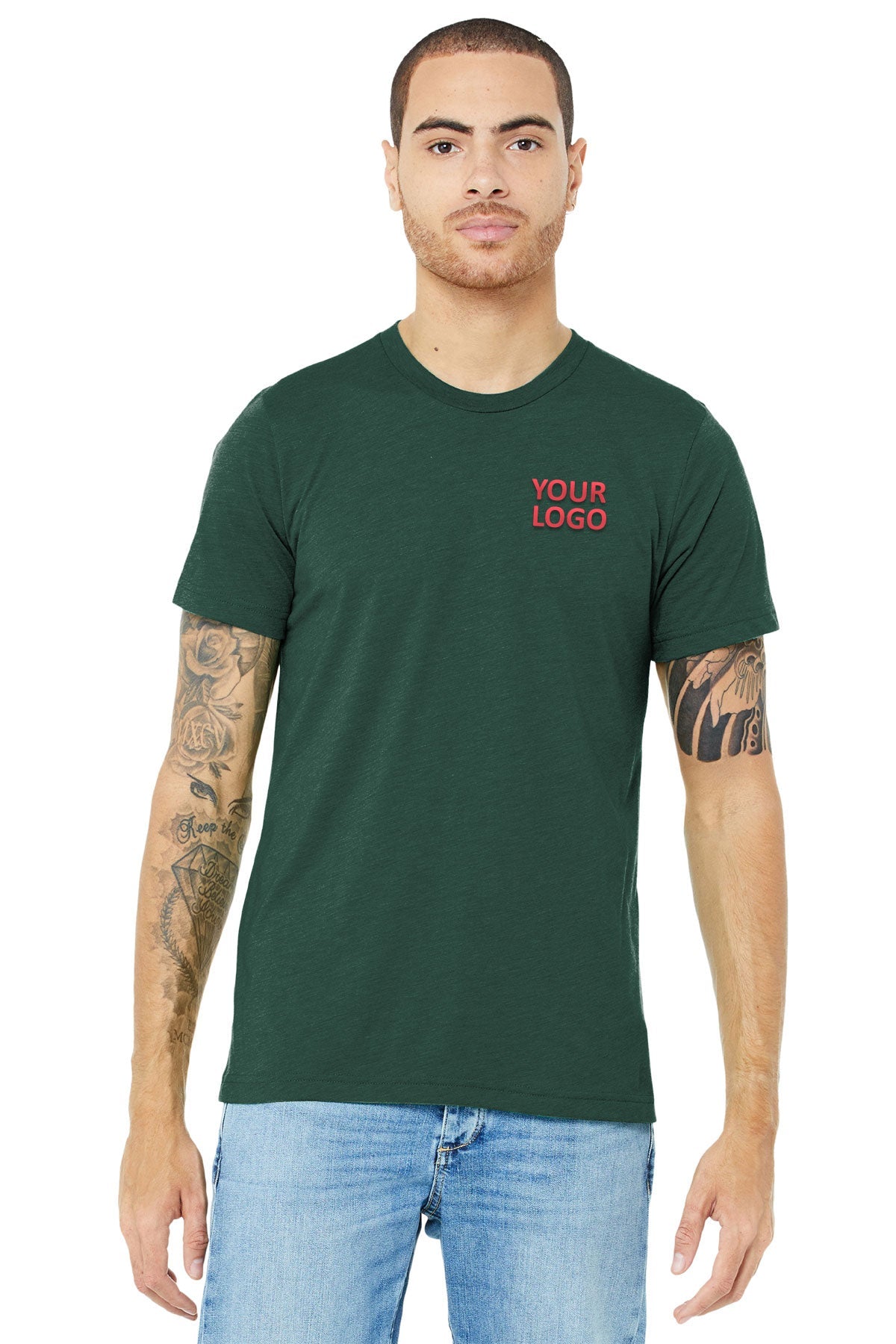 Bella Canvas Unisex Triblend T-Shirt, Solid Forst