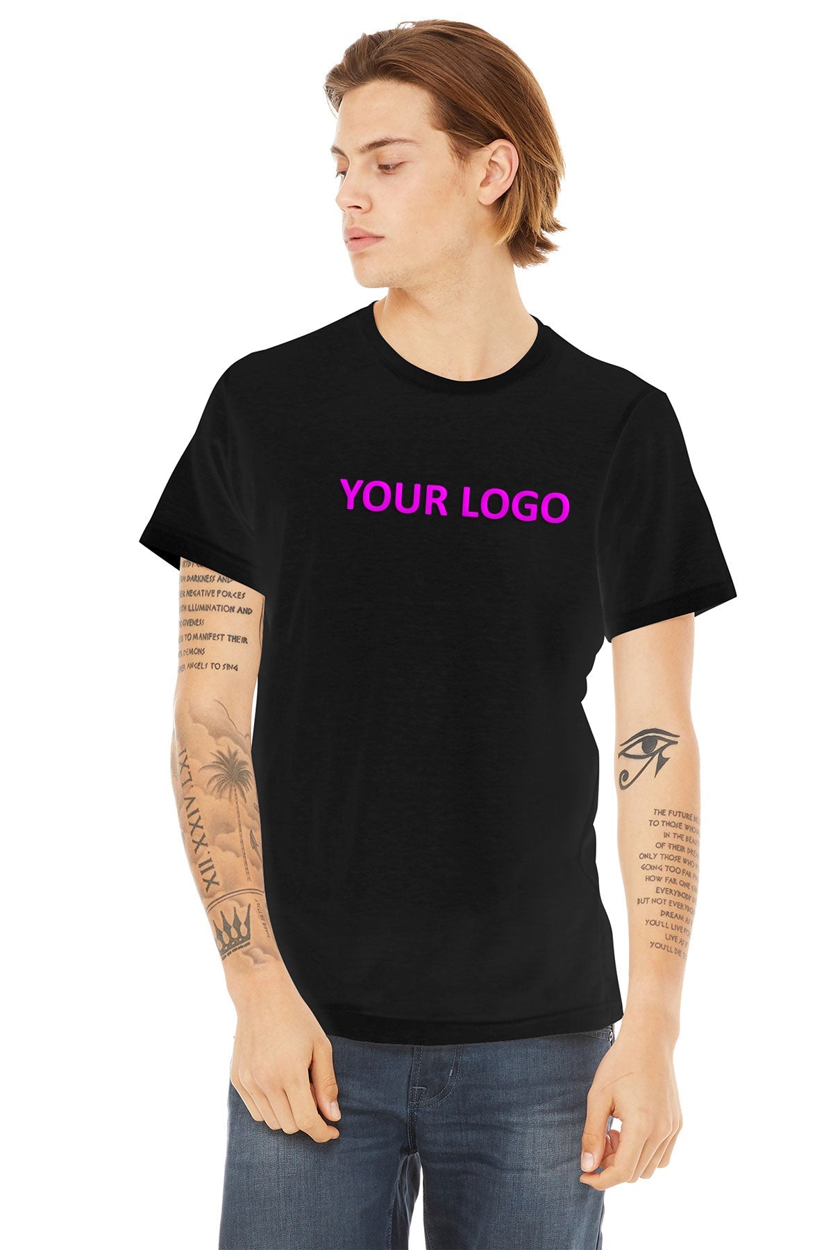 bella + canvas unisex poly-cotton short sleeve t-shirt 3650 black