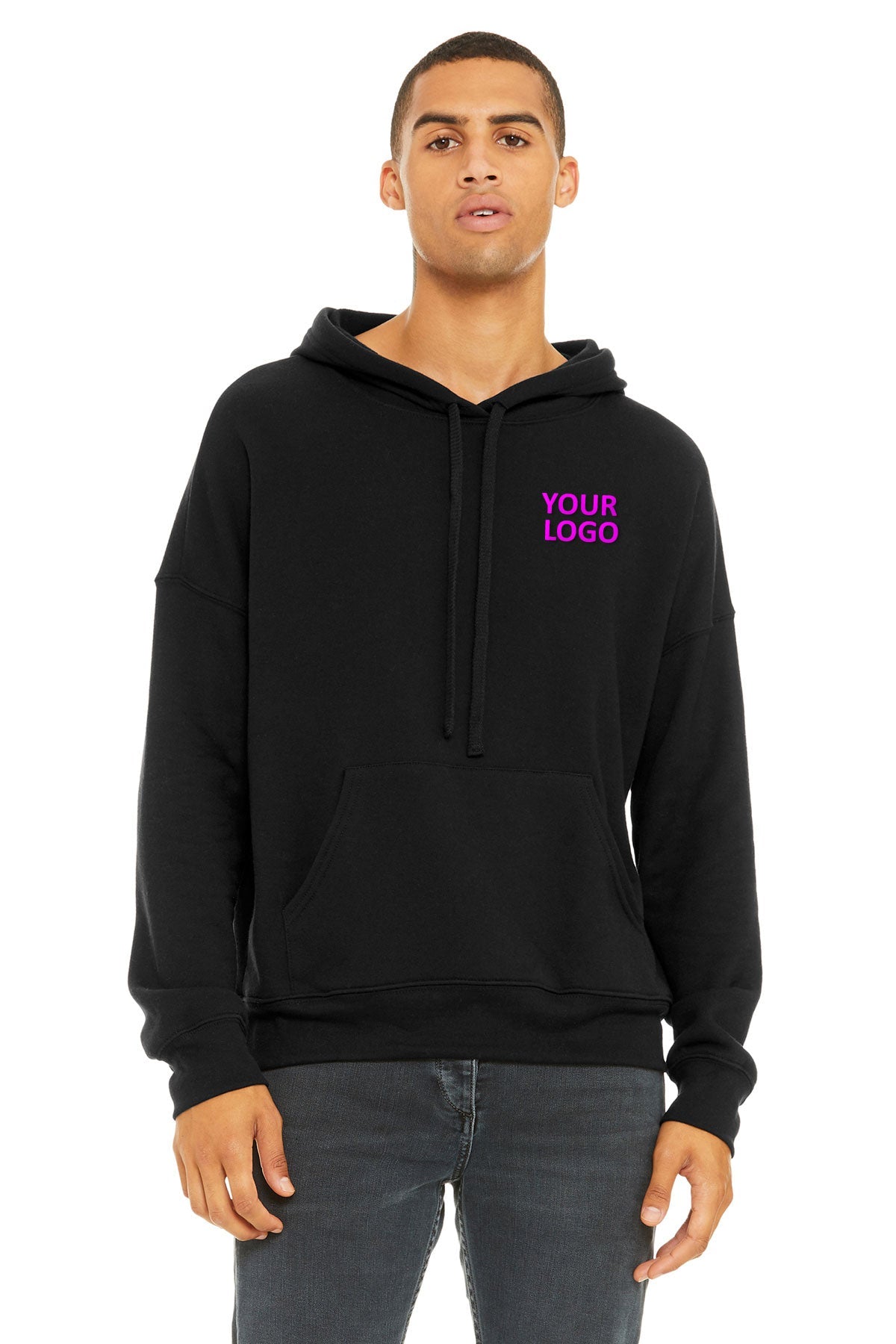 Bella + Canvas Black 3729 business sweatshirts with logo
