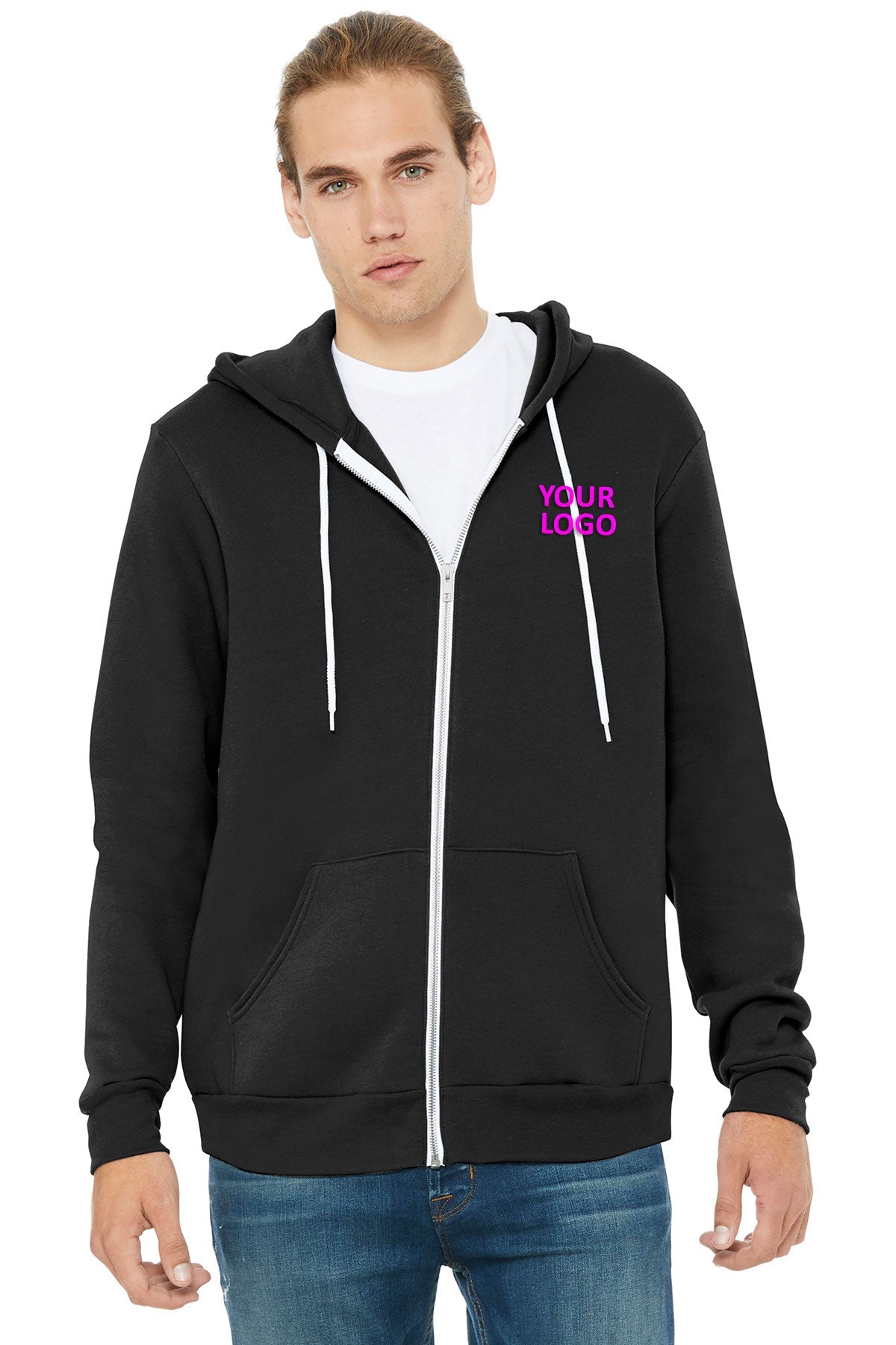 Bella + Canvas Black 3739 custom sweatshirts for business