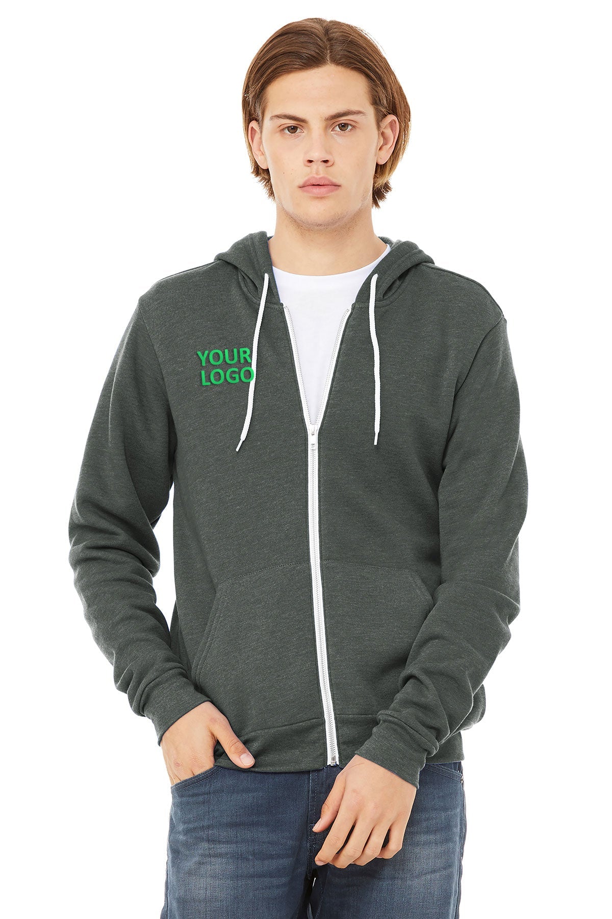 Bella + Canvas Deep Heather 3739 custom business sweatshirts