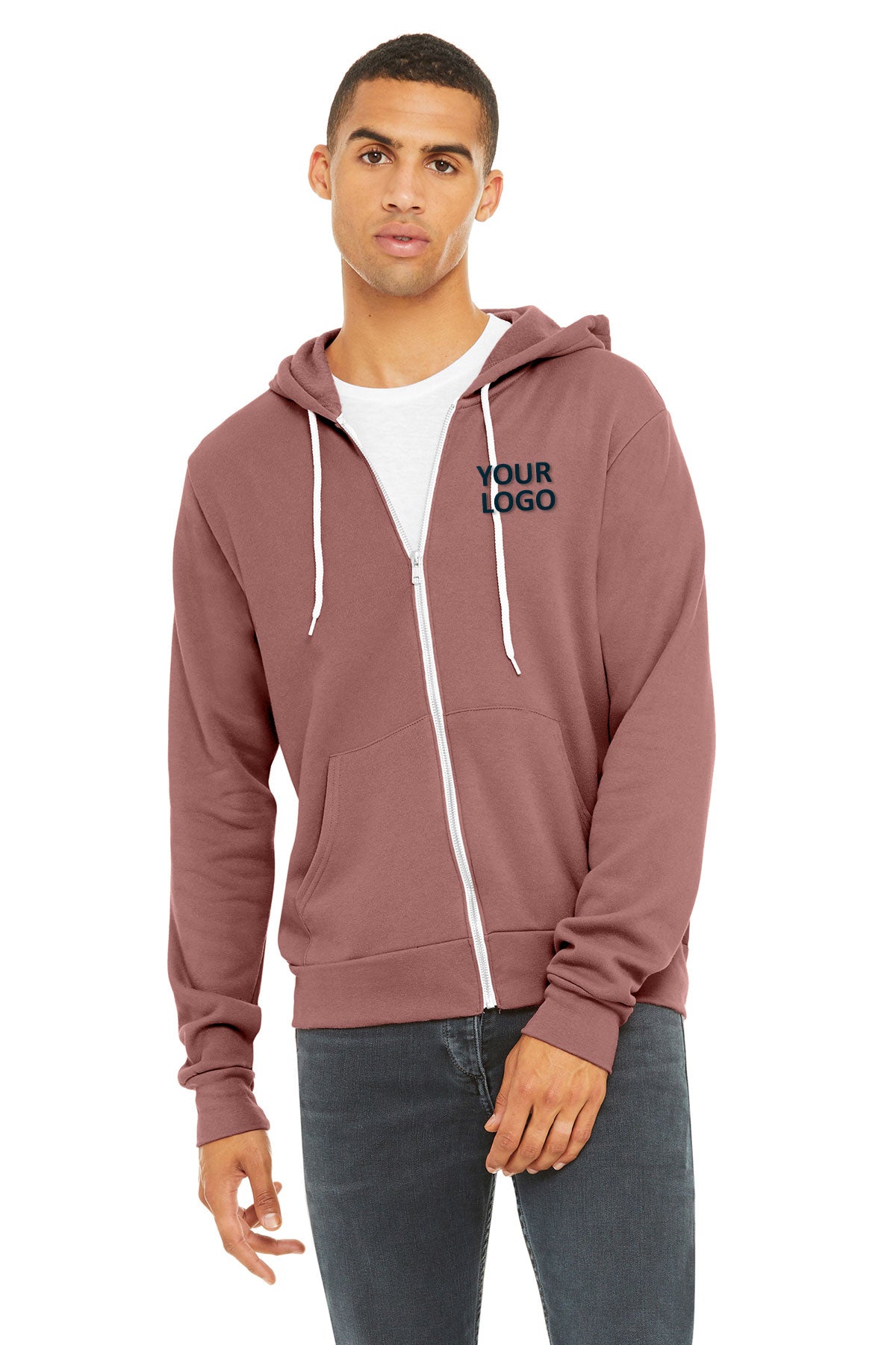 Bella + Canvas Mauve 3739 custom sweatshirts for business