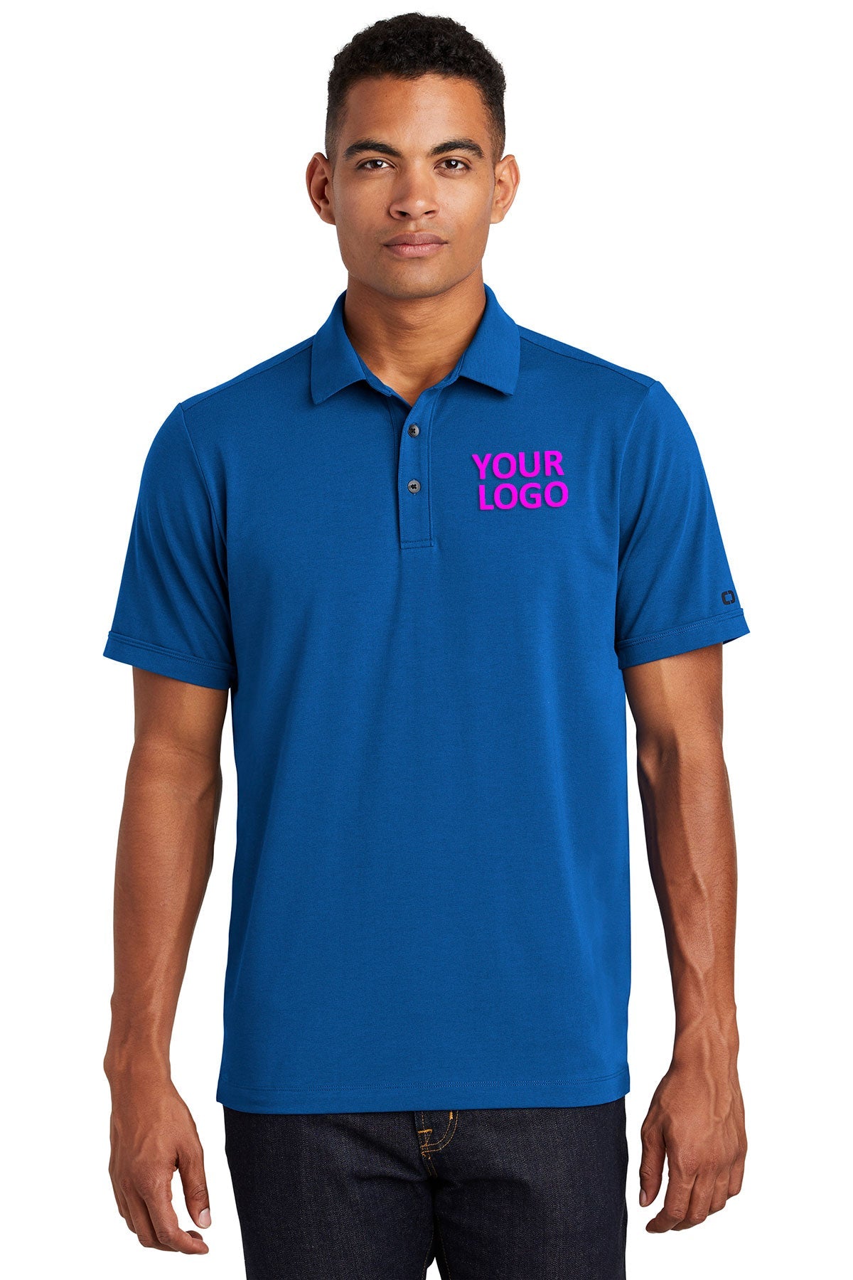 OGIO Force Blue OG138 embroidered polo shirts custom