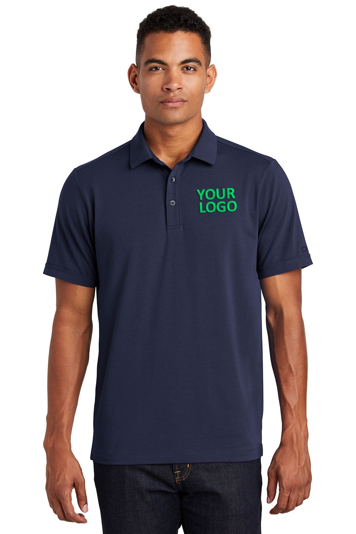 OGIO Navy OG138 embroidered polo shirts custom