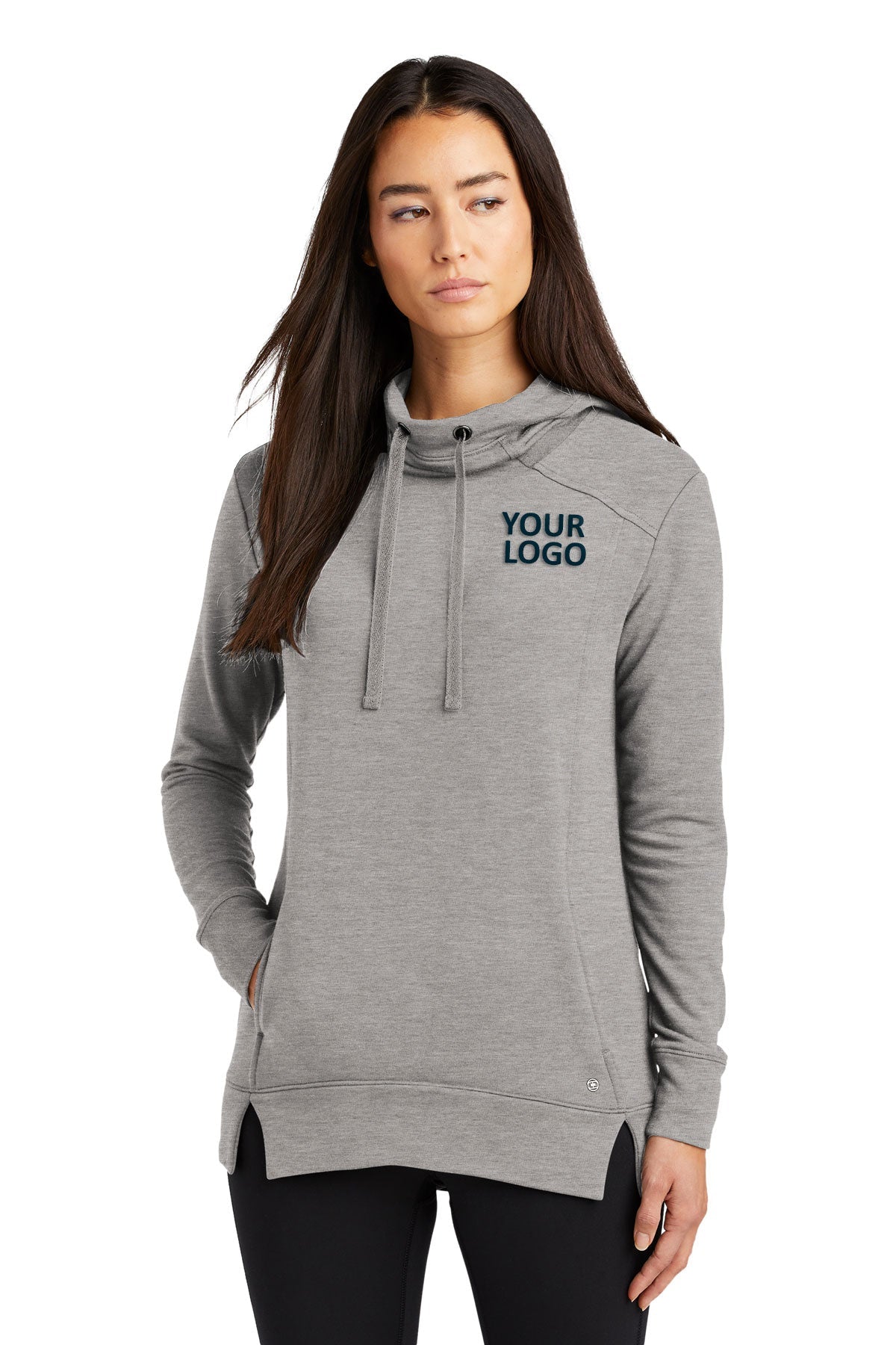OGIO Petrol Grey Heather LOG810 custom sweatshirts with logo