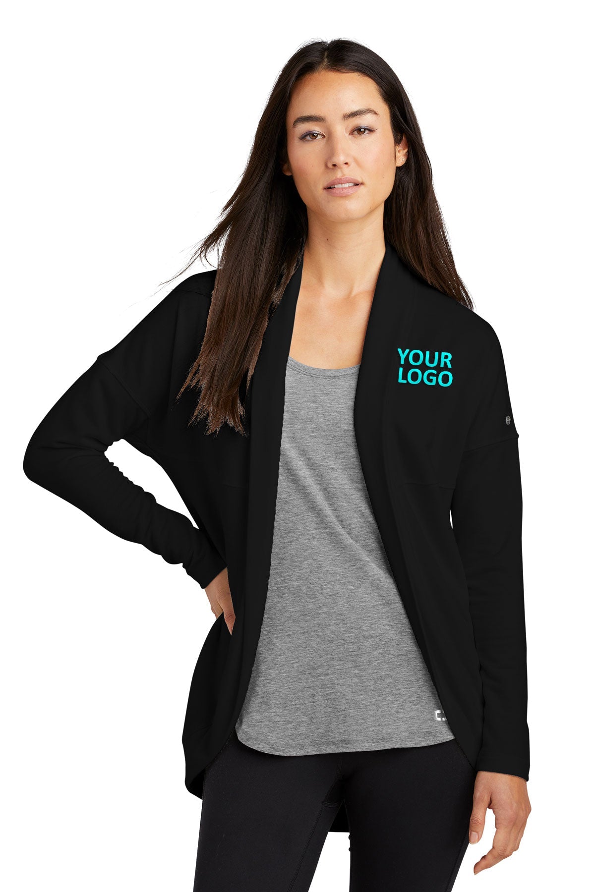 OGIO Ladies Luuma Cocoon Fleece, Blacktop [OneTouch]