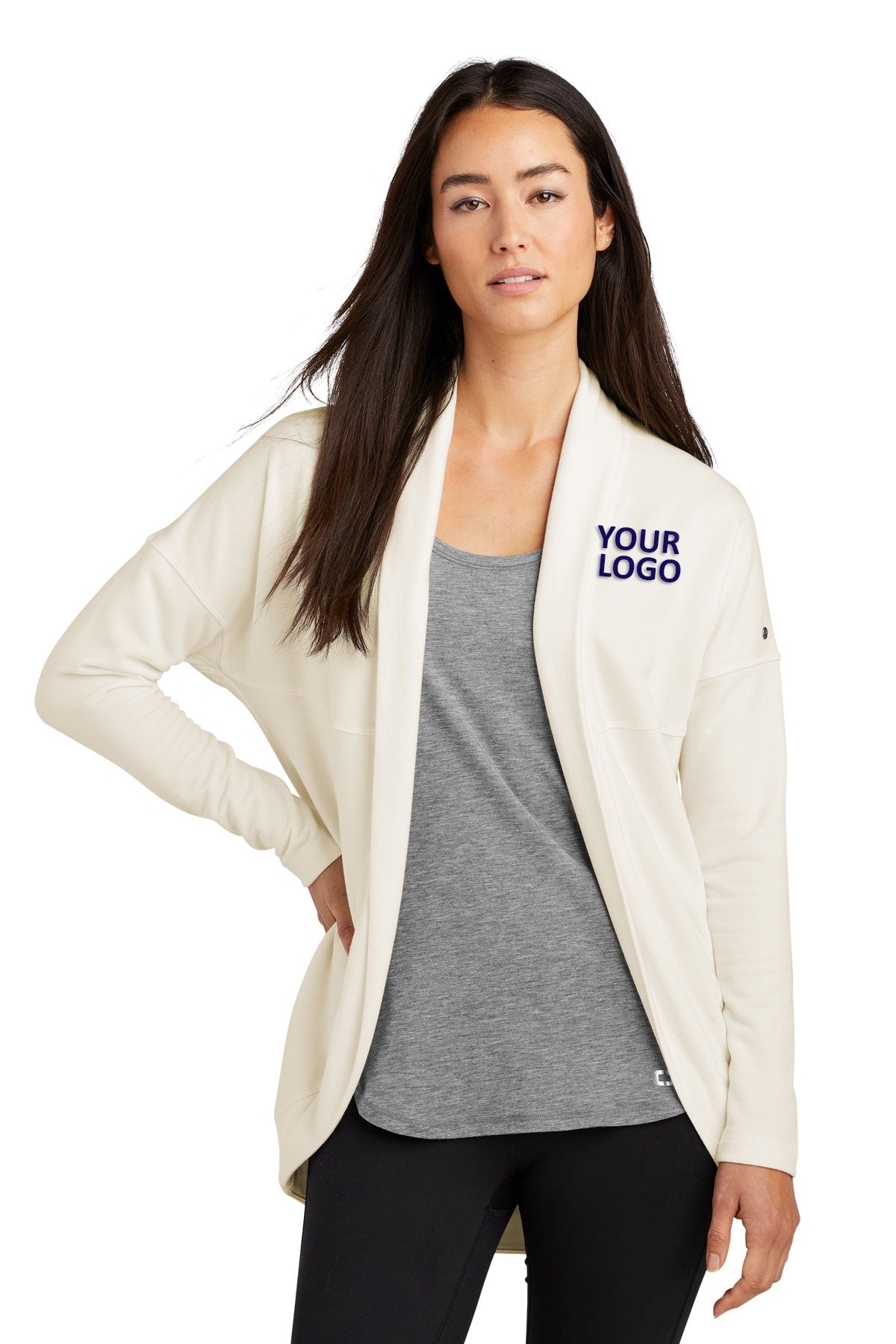 OGIO Ladies Luuma Cocoon Fleece, Ivory Snow [Fellowes Brands]