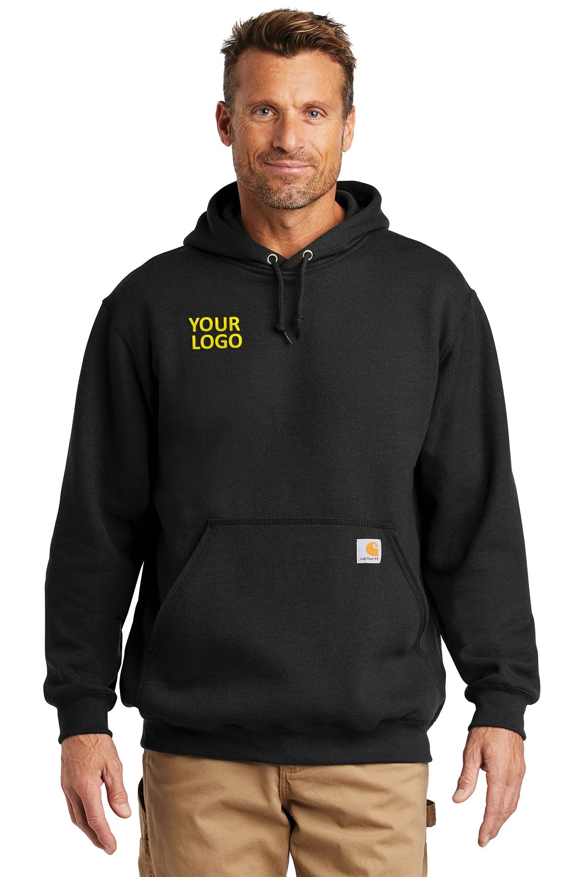 Carhartt Customized Midweight Hoodies, Black [Benjamin and Company]