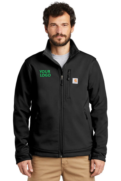 Branded Carhartt Crowley Soft Shell Jacket Black