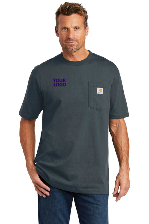 Carhartt Workwear Custom Pockets T-Shirts, Port [Milford Mining Company Utah]