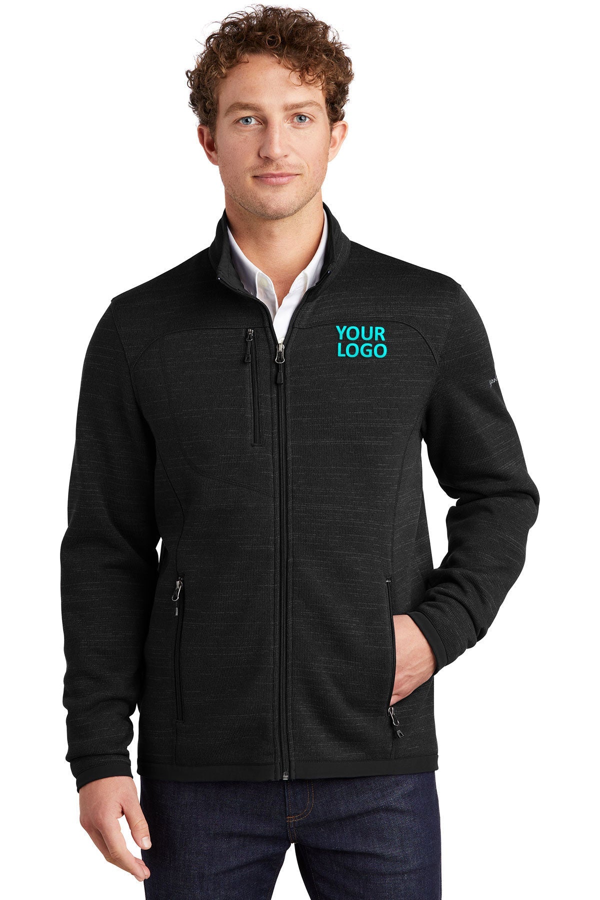 Eddie Bauer Black EB250 custom dri fit sweatshirts