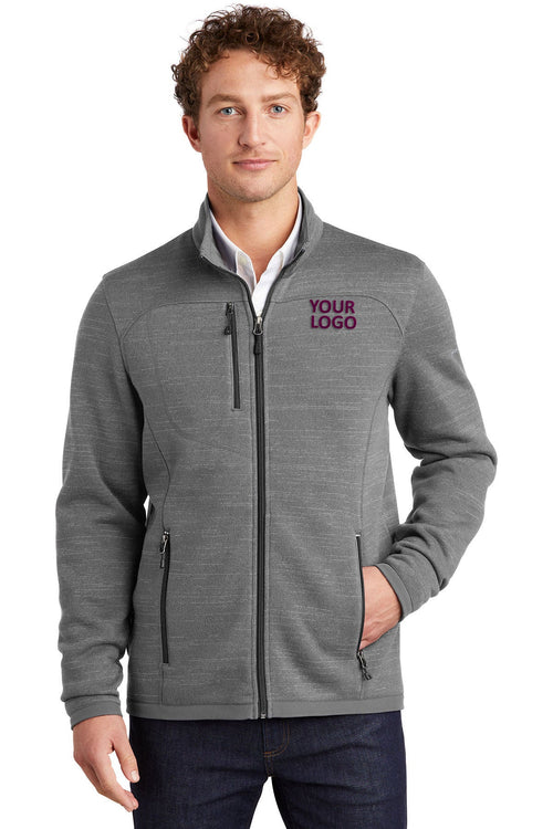 Eddie Bauer Ladies Custom Sweater Fleece Jackets, Dark Grey Heather
