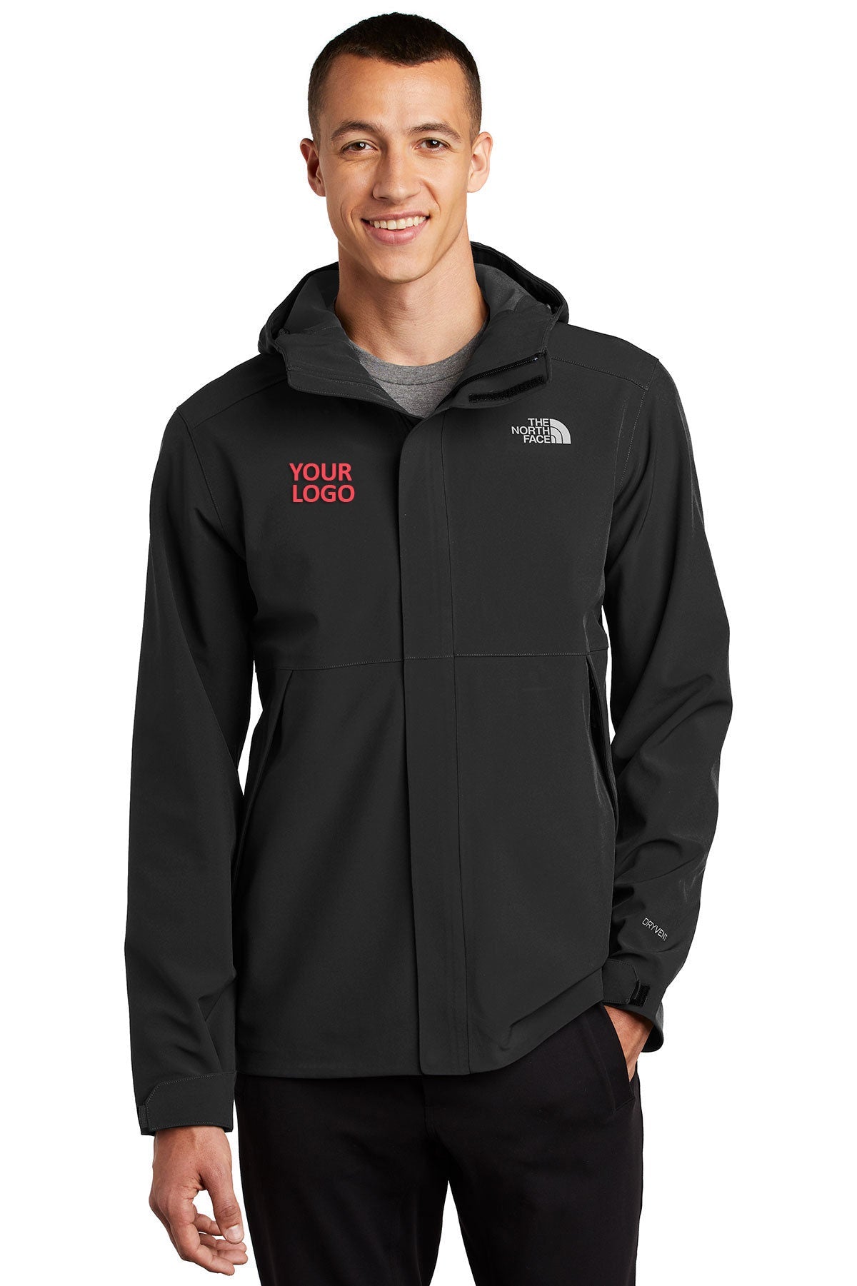The North Face TNF Black NF0A47FI company jackets with logo