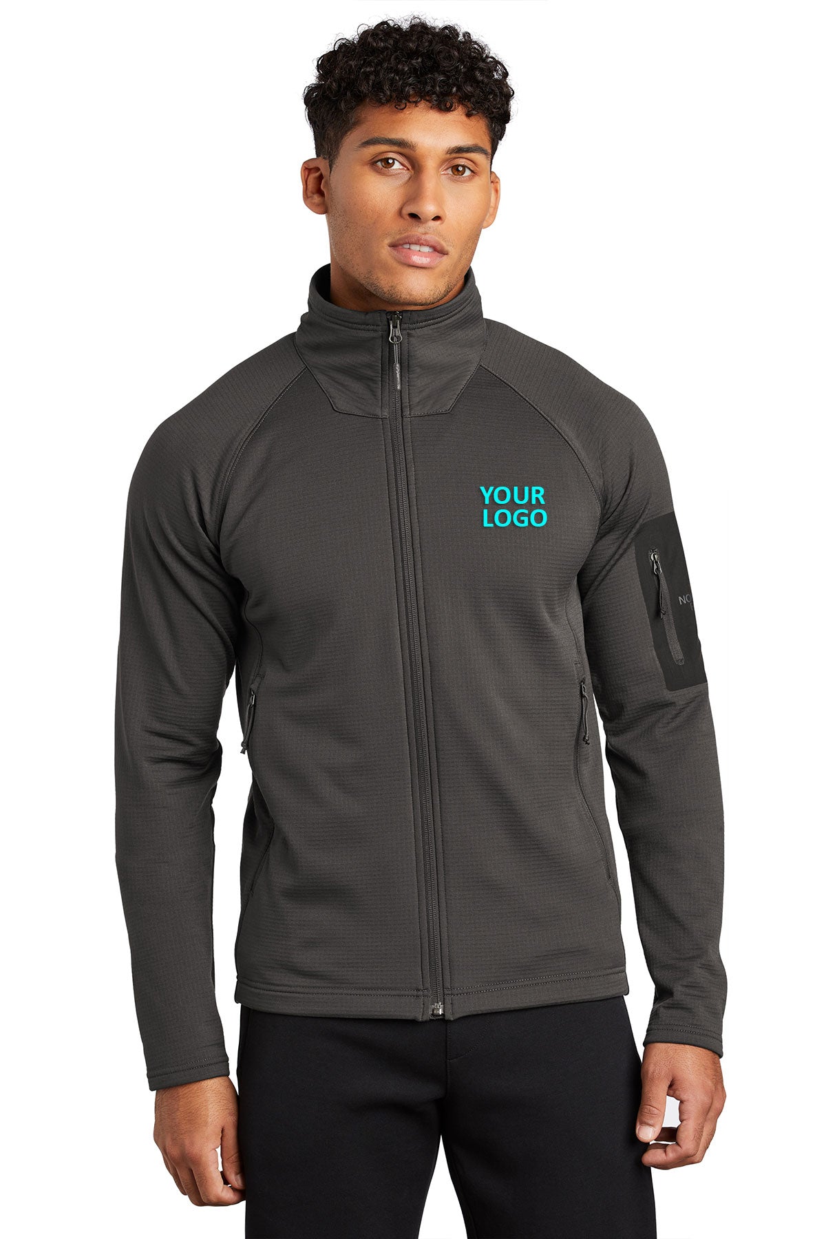 The North Face Asphalt Grey NF0A47FD custom jackets with logo