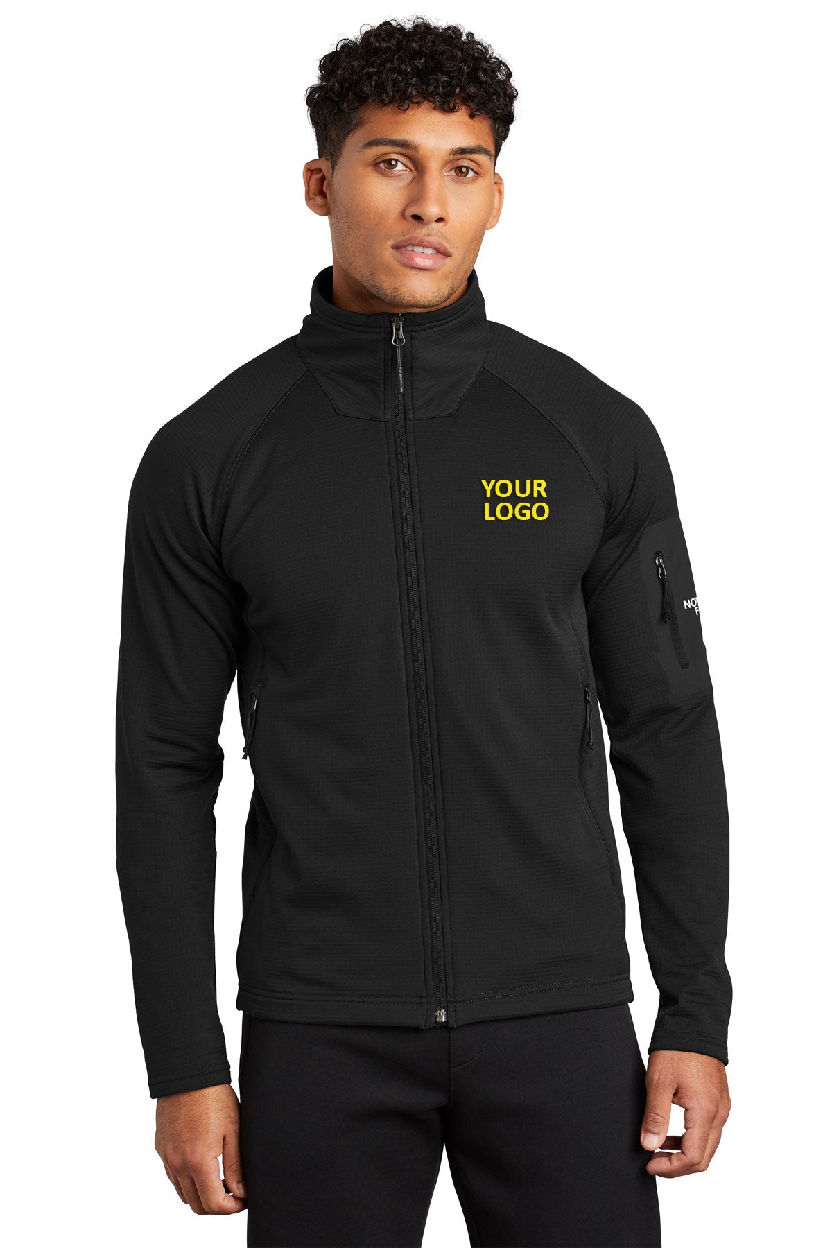 The North Face TNF Black NF0A47FD custom jackets with logo