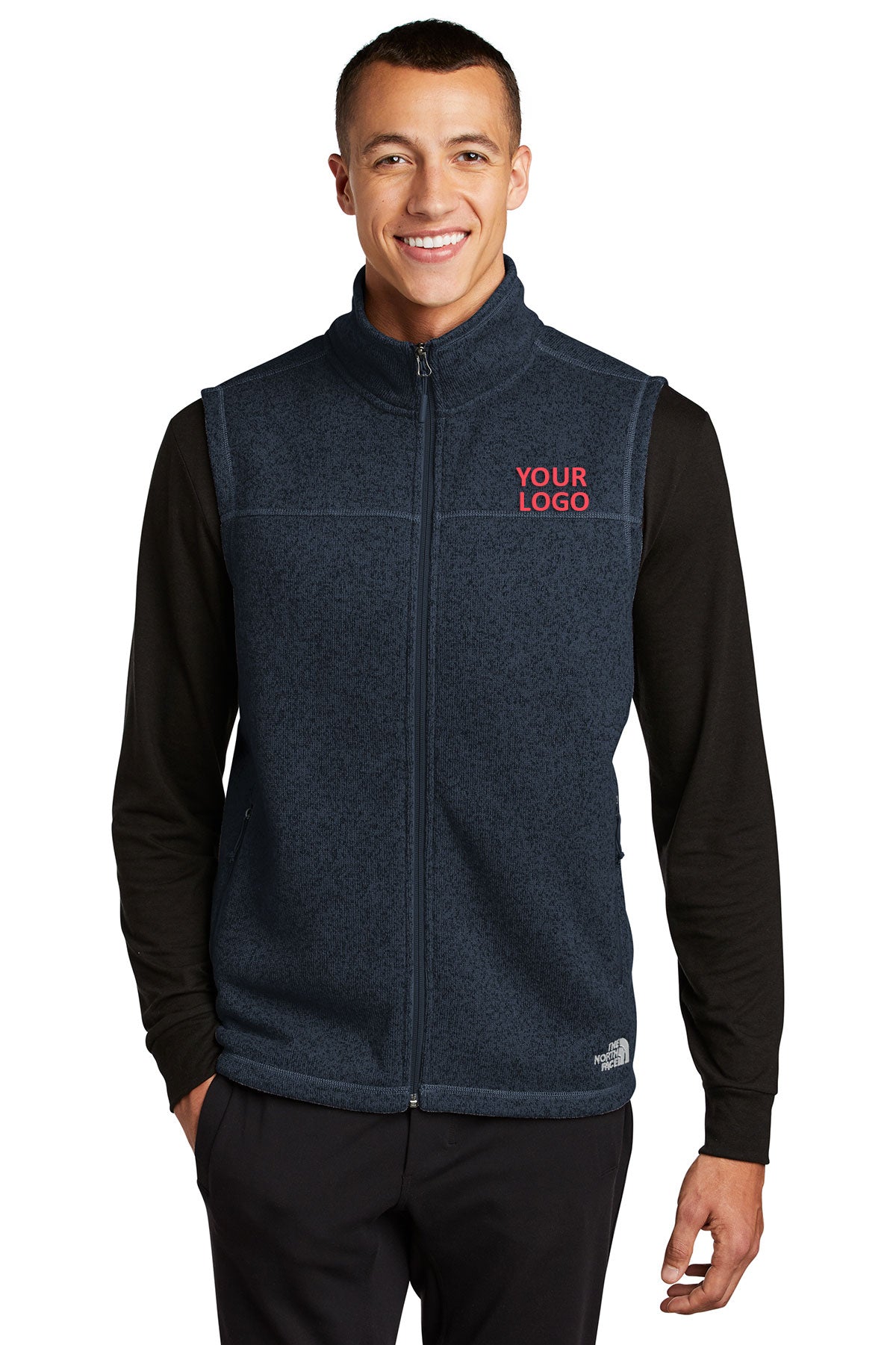 The North Face Urban Navy Heather NF0A47FA custom jackets with logo