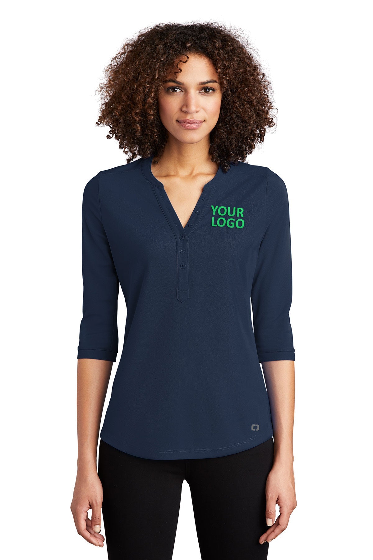 OGIO Navy LOG104 custom dri fit polo shirts