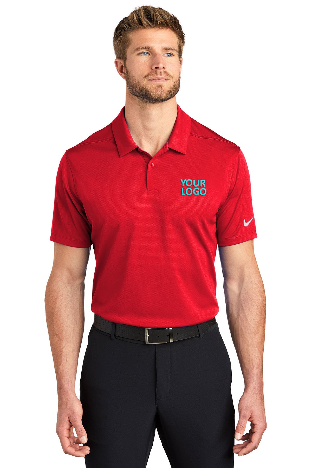 Nike Dry Essential Customized Polos, University Red