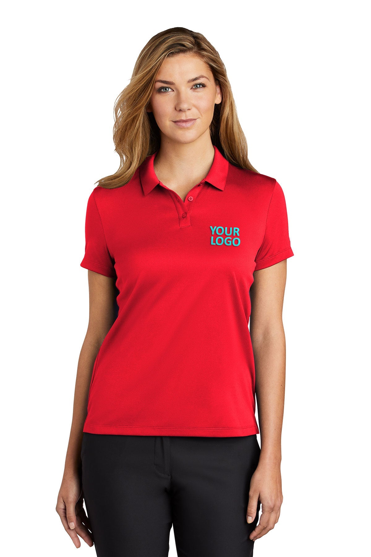 Nike Ladies Dry Essential Customized Polos, University Red
