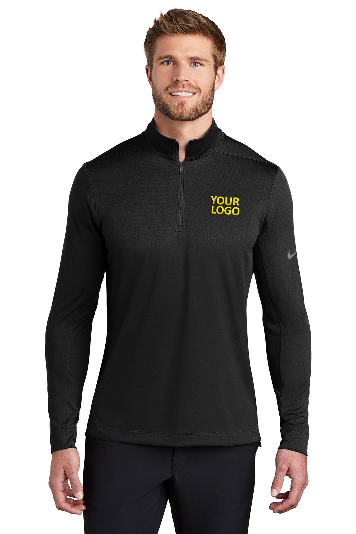 Nike Black NKBV6044 jackets with company logo