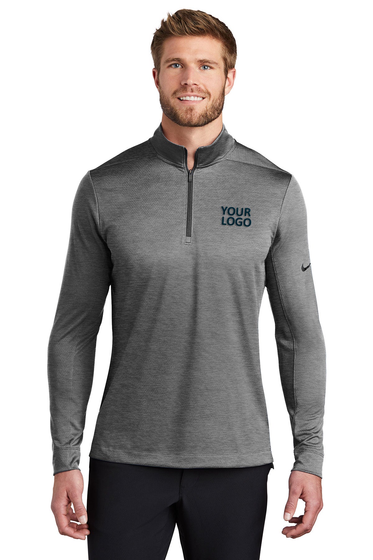 Nike Black Heather NKBV6044 custom logo jackets